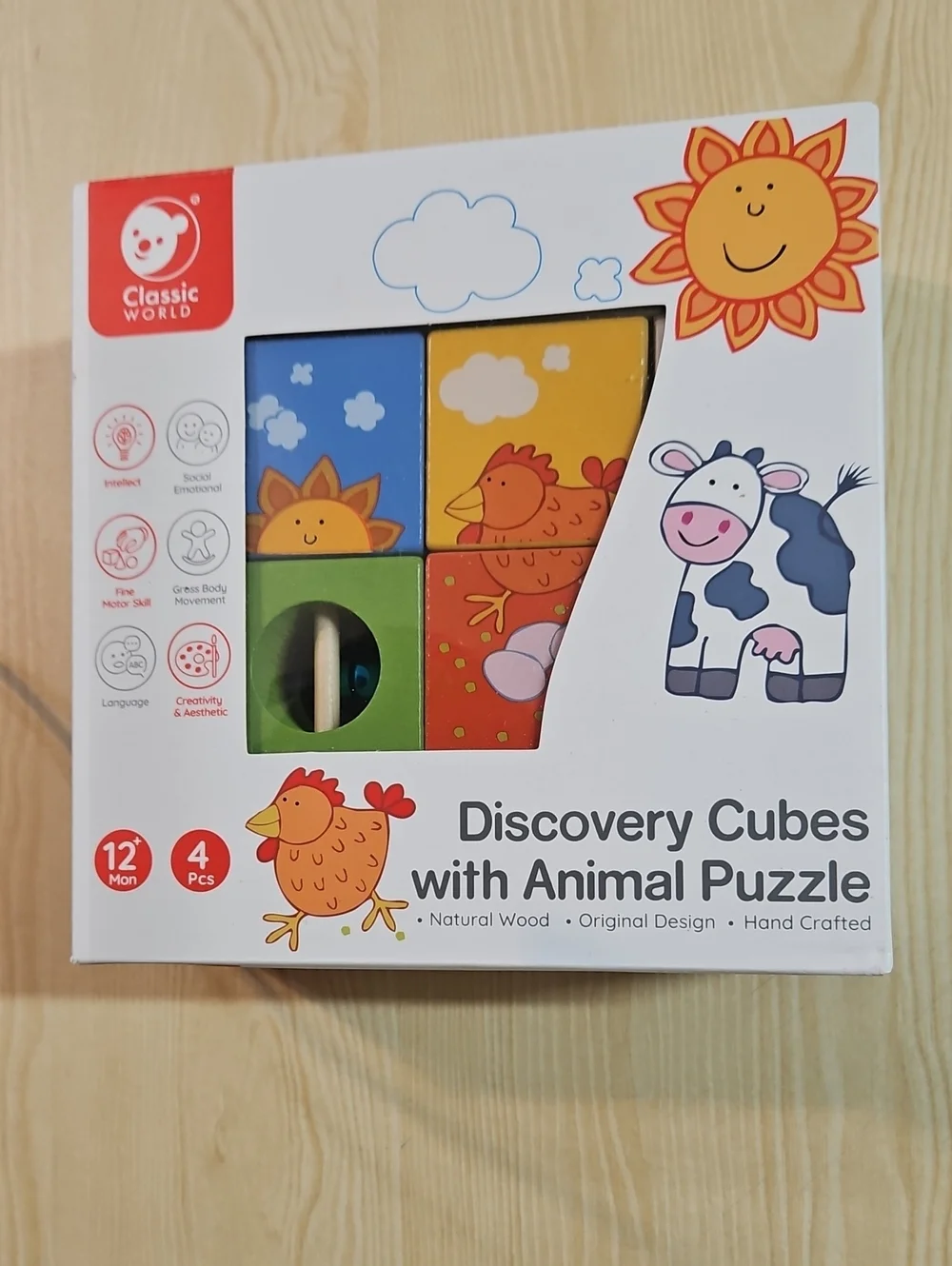 Discovery Cubes with Animal Puzzle - Multicolor